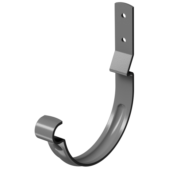 Карнизный крюк короткий (гнутый) D125 Döcke STAL PREMIUM Графит, (RAL 7024) купить в Боре