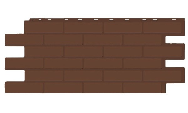 Фасадная панель T-Siding Кирпич Модерн Эко Браун купить в Боре