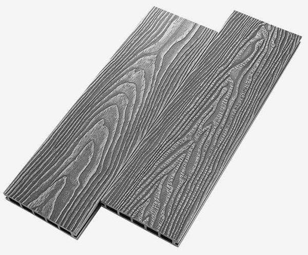 Террасная доска из ДПК RusDecking Unodeck Vintage - Серый купить в Боре