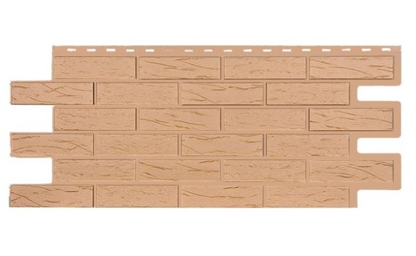 Фасадная панель T-Siding Кирпич Саман Эко Крем купить в Боре
