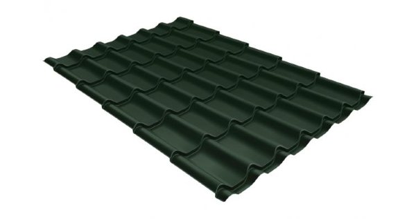 Металлочерепица классик 0,5 Satin RR 11 темно-зеленый купить в Боре
